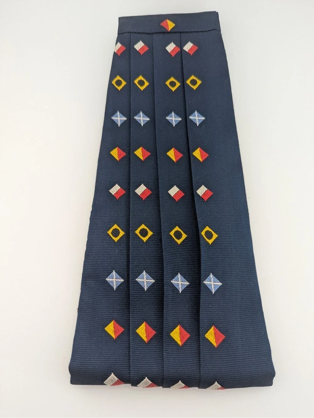 Vintage Unique Navy Cummerbund With Nautical Yacht Club Maritime Mixed Messages